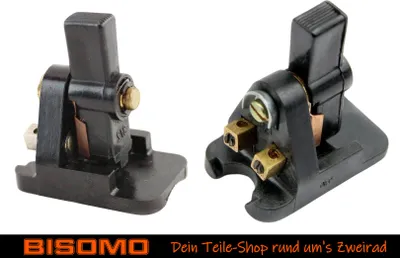 Produktbild von Blinkerschalter komplett, Kunststoffkappe mit Innenteil, Kabeldurchführung und Gummiunterlage passend für Simson S50 S51N KR51 SR4, MZ ES ETS TS