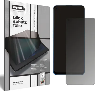 Produktbild von Blickschutzfolie für Oppo Realme X7 Pro matt Schutzfolie Folie Display Schutz dipos