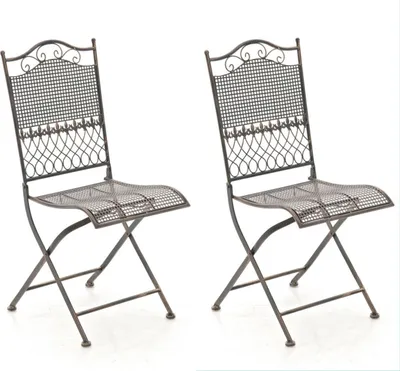 Produktbild von 2er Set Gartenstühle HLO-CP117 bronze