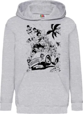 Immagine prodotto di Felpe con cappuccio per bambini Dragon Anime Manga Ball Z Goku 08, 7-8 Jahr - 128 / Gris