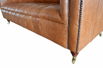 Produktbild von Chesterfield Sofa 3 Sitz Polster Couchen Sofas Couch Dreisitzer Braun