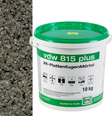 Produktbild von VDW 815 plus 2K-Fugenmörtel Steingrau, 10 kg