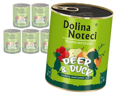 Zdjęcie produktu dla Dolina Noteci Superfood Mokra Karma dla Psa Jeleń Kaczka 6x800g