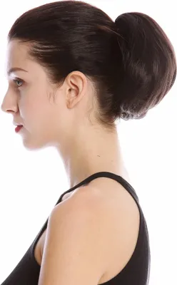 Produktbild von WIG ME UP Haarteil Dutt Zopf Kurz Glatt Voluminös Dunkelbraun 909AB-V-4