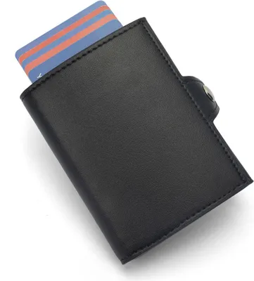 Produktbild von Slim Wallet Kartenetui RFID Schutz mini Geldbörse Portemonnaie Geldbeutel Smart Wallet