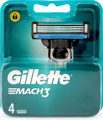 Produktbild von Gillette Mach 3 Rasierklingen, 4er Pack