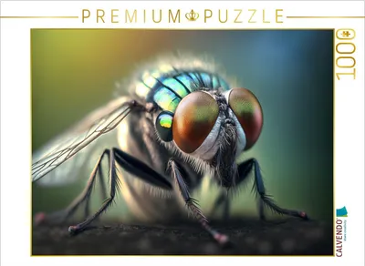 Produktbild von CALVENDO Puzzle Fliege | 1000 Teile Lege-Größe 64x48cm Foto-Puzzle für glückliche Stunden