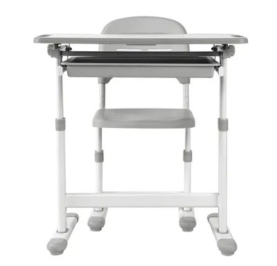 Immagine prodotto di Scrivania per bambini con tavolo da disegno e sedia da ufficio - regolabile in altezza in modo ergonomico - tavolo da scuola