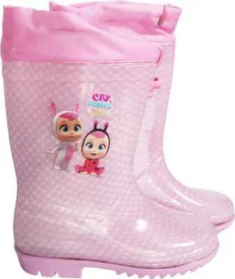 Produktbild von Cry Babys Kinder Stiefel Gummistiefel Regenstiefel – Rosa / 25/26