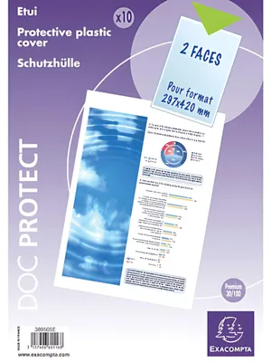 Image de EXACOMPTA Doc Protect, DIN A3, PVC, transparent