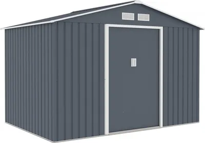Produktbild von Metall-Gartenhaus "Vegas II" - 5,29 m² - Grau