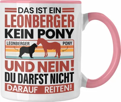 Produktbild von Trendation - Leonberger Hund Tasse Geschenk Lustiger Spruch Leonberger Besitzer (Rosa)