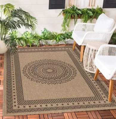 Image de Tapis d'extérieur aux couleurs naturelles, 140 x 200 cm