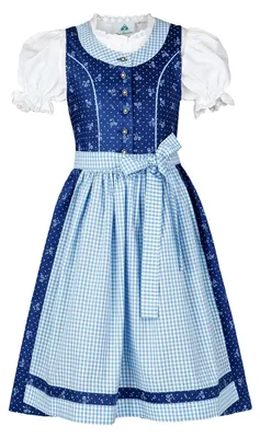 Produktbild von Elzusha – Kinderdirndl, 3-teilig mit Schürze, in Rosa oder Blau