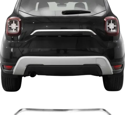 Image de Garniture de Hayon Coffre pour Dacia Duster II 2018-2021 acier inox Brossé