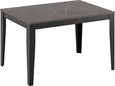 Produktbild von Groß – Ausziehbarer Tisch (130/290 x 80 cm) aus schwarzem Melamin