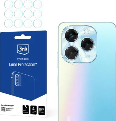 Zdjęcie produktu dla 3mk Szkło hybrydowe chroniące obiektyw aparatu Infinix Note 40x 5G Obiektyw aparatu 0,16 mm 6H (4 sztuki)