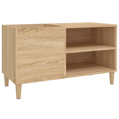 Immagine prodotto di vidaXL Mobile porta dischi in rovere Sonoma 84,5x38x48 cm Materiale ligneo