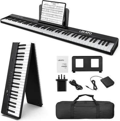 Obrázok produktu pre Skladacie klaviatúry s 88 klávesami - klaviatúra (na klavír) - elektronické klavíry - digitálne klavíry - skladacie klavíry