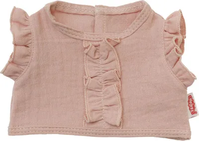 Produktbild von Heless Puppen-Wickelrock mit Rüschen-Top aus 100 % Baumwolle, rosé, 2-teilig, Gr. 35-45 cm