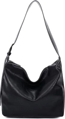 Immagine prodotto di Ines Delaure borsa da donna Noir - Borsa trendy con tracolla regolabile e diversi scomparti, 31x28x14cm