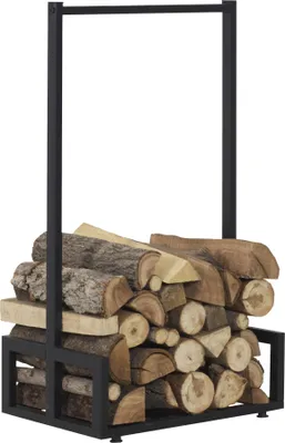Immagine prodotto di Porta legna da ardere 'Thisted' 50 x 35 x 95 cm Nero