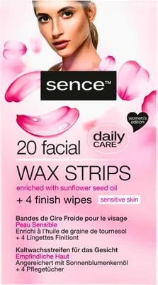 Image de Sence - Bande de cire - visage - 20 bandes de cire - 1 pièce