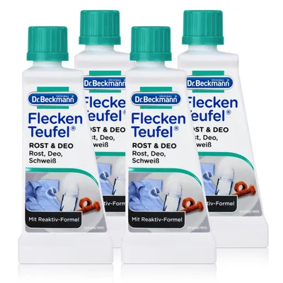 Produktbild von 4x Dr. Beckmann Fleckenteufel Rost & Deo 50 ml - Mit Reduktiv-Formel