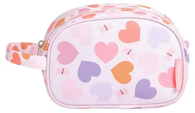 Productafbeelding van A Little Lovely Company toilettas hartjes