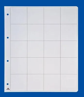 Produktbild von PRINZ 2089 Zwischenblatt weiß, für 12 Münzklappen/per 5 St.