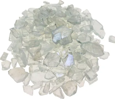 Produktbild von 1kg Glasscherben Crusheis Dekoeis 25-30mm klar Glasbruch Glas