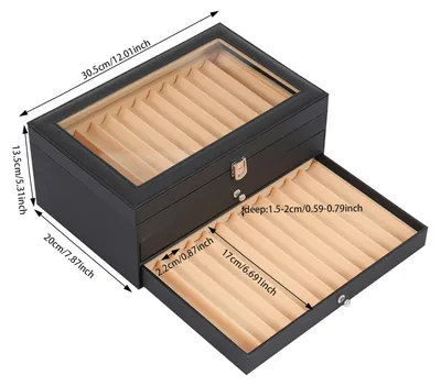 Obrázek produktu pro Organizér na psací potřeby, 36 přihrádek, třípatrový design, černý