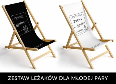 Zdjęcie produktu dla LEŻAKI dla Młodej Pary - zestaw dla Niej i dla Niego