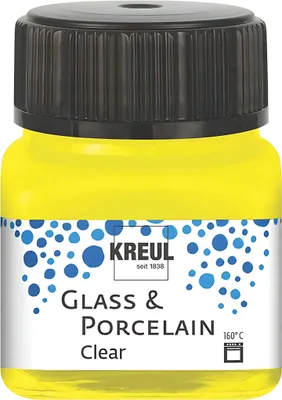 Immagine prodotto di KREUL Colore per vetro e porcellana giallo chiaro 20 ml