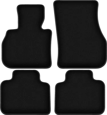 Image de Tapis de sol velours sur-mesure pour Mini Countryman F60 (2017-, croisement) noir, jeu 4 pièces, fixations