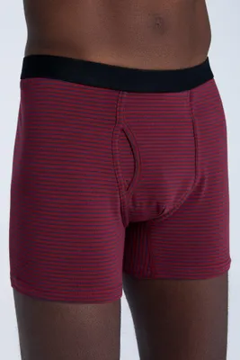 Produktbild von Bio-Baumwoll-Herren Boxershorts mit Eingriff