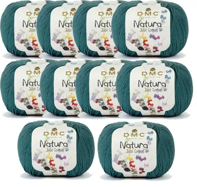 Productafbeelding van 10 bollen DMC Natura Just Baumwolle - zachte, matte garen, gemaakt van 100% gekamde katoen. (Kleur 504)