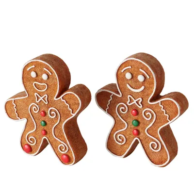 Produktbild von Gingerboy Lebkuchenfigur 2er Set Weihnachtsdeko Handgefertigt