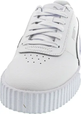 Produktbild von PUMA Carina Leather, Weiblich, Erwachsener, Modische Sneakers, Weiß, Einfarbig, Schnürverschluss