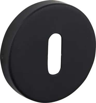 Image de Rosette Lavuzo pour trou de serrure noir rond - Par set