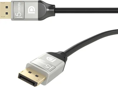 Produktbild von j5create JDC42-N 4K DisplayPort™ Kabel, 1,8 m, DisplayPort, DisplayPort, Männlich, Männlich, 3840 x 2160 Pixel