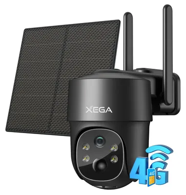 Immagine prodotto di Telecamera di sicurezza 4G - Pannello solare - Per esterni con SIM - 2K - PTZ - IP66