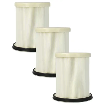 Produktbild von vhbw 3 Staubsaugerfilter kompatibel mit Arnica Hydra Rain Pro, Hydra Rain Plus Staubsauger, Waschsauger, Wasserstaubsauger - HEPA-Filter Schwarz Weiß