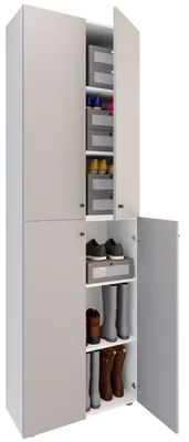 Obrázek produktu pro XL dřevěná velká skříňka na boty Lona 6