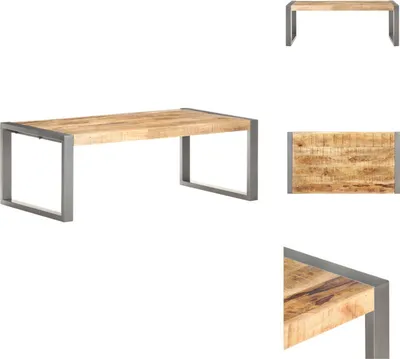 Produktbild von vidaXL Couchtisch 110x60x40 cm Raues Mangoholz -  Couchtische