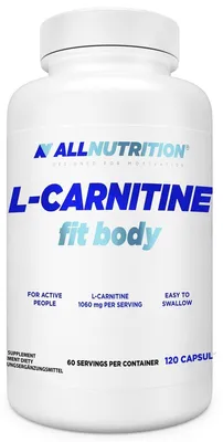 Productafbeelding van ALLNUTRITION L-Carnitine Fit Body, capsules, L-Carnitine, Vitamine C, 120 stuks, 40 mg, pot
