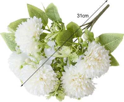 Produktbild von Künstliche Blumen, Kunstblumen, Chrysanthemen-Blumenstrauß, Kunstseidenblumen, lebensechte Kunstblumen, ewige Schönheit, Dekoration für Zuhause, Hochzeit, Büro, Gartenparty