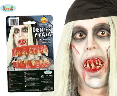 Image de dents de pirates de travers - dentition pour adultes