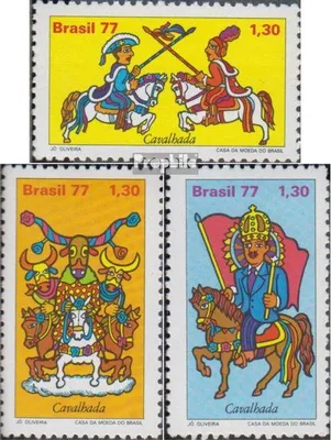 Produktbild von Briefmarken Brasilien 1977 Mi 1612-1614 (kompl.Ausg.) postfrisch Reiterfestival