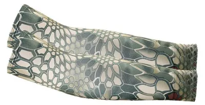 Immagine prodotto di 4 paia di bracciali protettivi UV, traspiranti, per uomo e donna, colore verde camouflage
